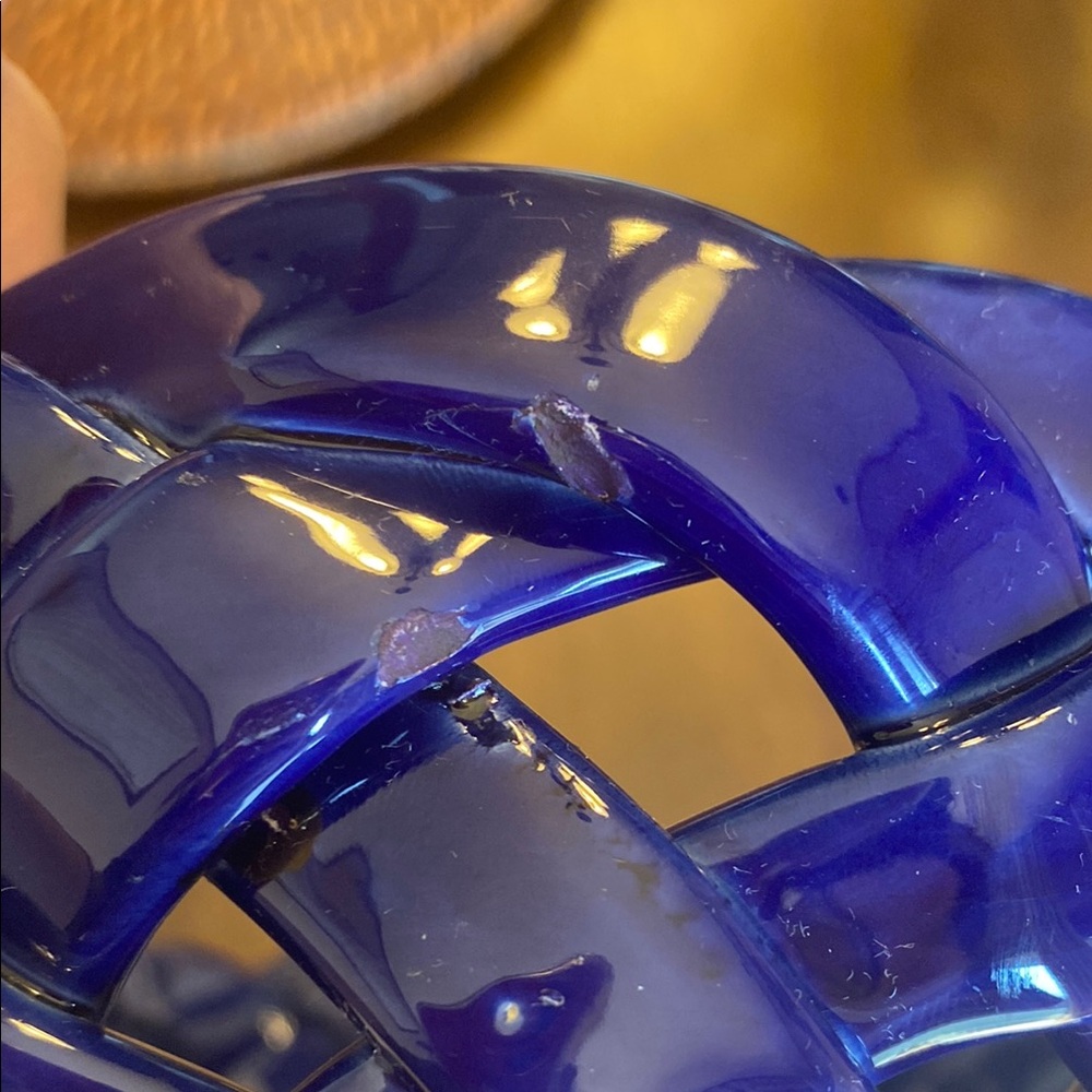 Primo’gi made in Italy Blue Woven ceramic Basket - Picture 5 of 8